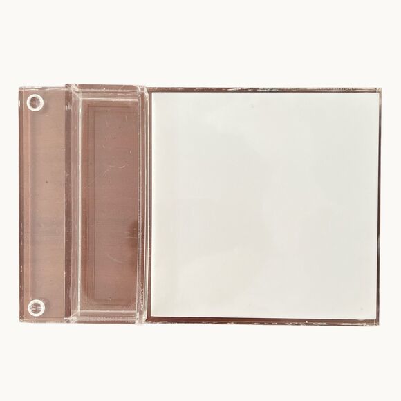 Vtg 70s Lucite clear white cheese cracker charcuterie board - Picture 3 of 6